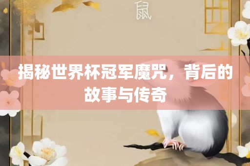 揭秘世界杯冠军魔咒，背后的故事与传奇洪湖市顺升工程机械租赁有限公司