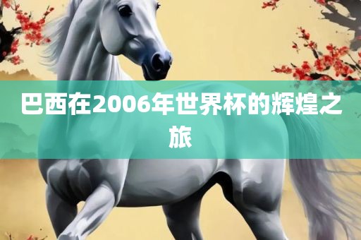 巴洪湖市顺升工程机械租赁有限公司西在2006年世界杯的辉煌之旅