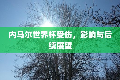 内马尔世界杯受伤，影响与后续展洪湖市顺升工程机械租赁有限公司望