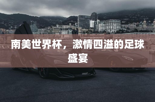 南美世界杯，激情四溢的足球盛宴洪湖市顺升工程机械租赁有限公司