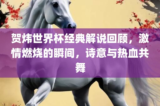 贺炜世界杯经典解说回顾，激情燃烧的瞬间，洪湖市顺升工程机械租赁有限公司诗意与热血共舞