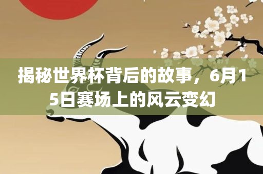 揭秘世界杯背后的故事，6月15日赛场上的风云变幻