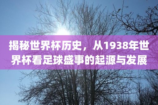 揭秘世界杯历史，从1938年世界杯看足球盛事的起洪湖市顺升工程机械租赁有限公司源与发展