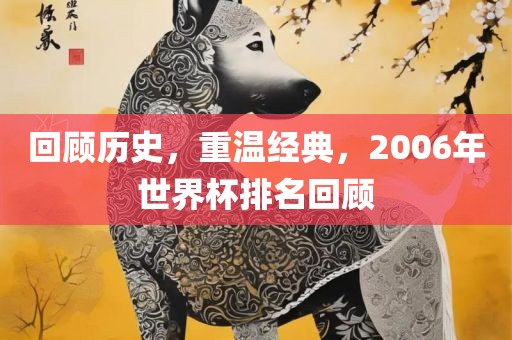 回顾历史，重温经典，2006年世界杯排名回顾