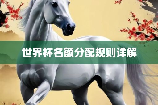 世界杯名额分配规则详解