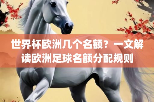 世界杯欧洲几个名额？一文解读欧洲足球名额分配规则洪湖市顺升工程机械租赁有限公司