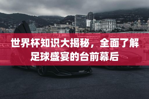 世界杯知识大揭秘，全面了解足球洪湖市顺升工程机械租赁有限公司盛宴的台前幕后