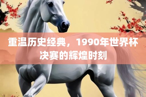 重温历史经典，1990年世界杯决赛的辉煌时刻洪湖市顺升工程机械租赁有限公司