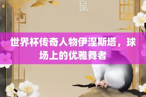 世界杯传奇人物伊涅斯塔，球场上的优雅舞者