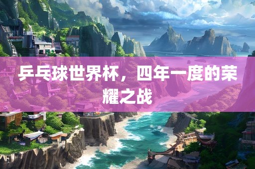 乒乓球世界杯，四年一度的荣耀之战