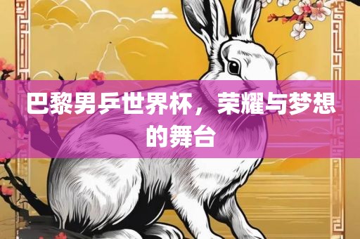 巴黎男乒世界杯，荣耀与梦想的舞台洪湖市顺升工程机械租赁有限公司