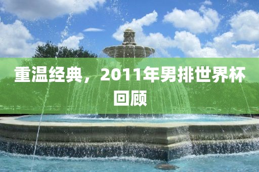 重温经典，2011年男排世界杯回顾洪湖市顺升工程机械租赁有限公司