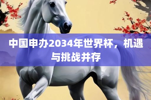 中国申办2034年世界杯，机遇与挑战并存