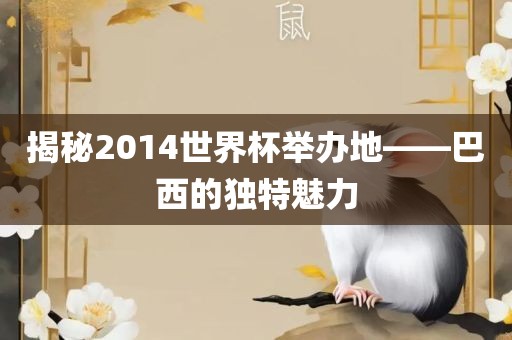 揭秘2014世界杯举办地——巴西的独特魅力