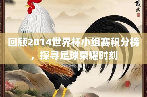 回顾2014世界杯小组赛积分榜，探寻足球荣耀时刻