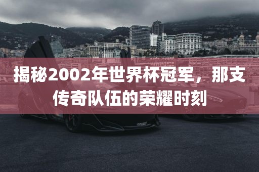 揭秘2002年世界杯冠军，那支传奇队伍的荣洪湖市顺升工程机械租赁有限公司耀时刻