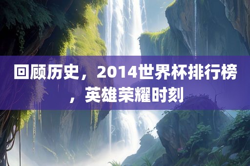 回顾历史，2014世界杯排行榜，英雄荣耀时刻