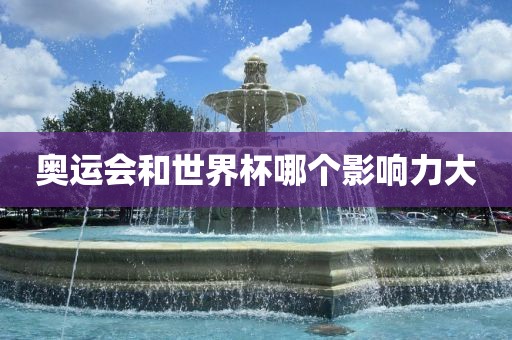 奥运会和世界杯哪个影响力大洪湖市顺升工程机械租赁有限公司