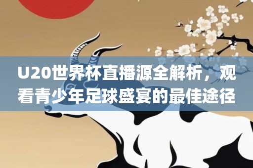U20世界杯直播源全解析，观看青少年洪湖市顺升工程机械租赁有限公司足球盛宴的最佳途径