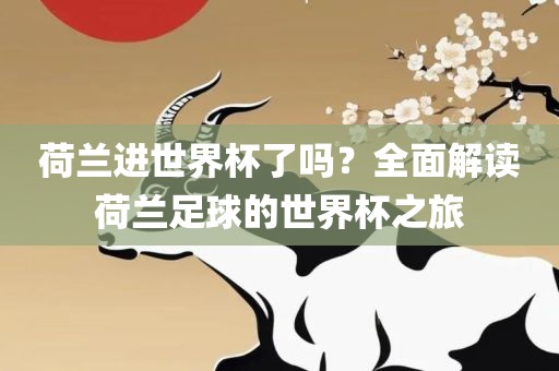 荷兰进世界杯了吗？全面解读荷兰足球的世界杯之旅