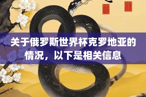 关于俄罗斯世界杯克罗地亚的情况，以下是相关信息洪湖市顺升工程机械租赁有限公司