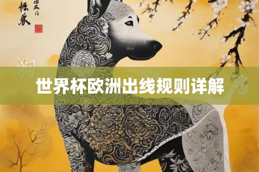 世界杯欧洲出线规则详解