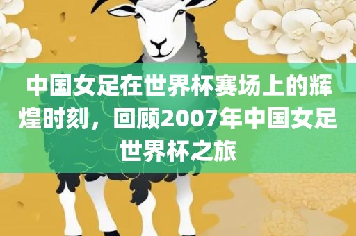 中国女足在世界杯赛场上的辉煌时刻，回顾2007年中国女足世界杯之旅洪湖市顺升工程机械租赁有限公司