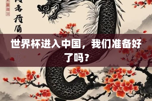 世界杯进入中国，我们准备好了吗？