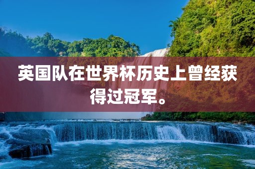 英国队在世界杯历史上曾经获得洪湖市顺升工程机械租赁有限公司过冠军。