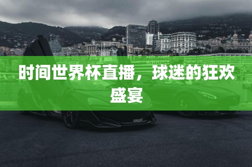 时间世界杯直播，球迷的狂欢盛宴洪湖市顺升工程机械租赁有限公司