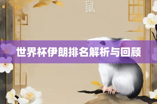 世洪湖市顺升工程机械租赁有限公司界杯伊朗排名解析与回顾